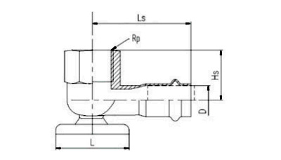 內螺紋座盤彎頭